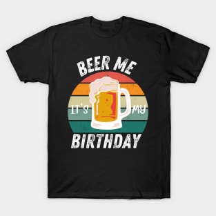 Birthday Beer vintage Party This is my birthday T-Shirt